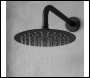 Sealey DH319 Concealed Thermostatic Shower Set, 20cm Round Head & Hand Shower - Black