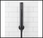 Sealey DH319 Concealed Thermostatic Shower Set, 20cm Round Head & Hand Shower - Black