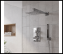 Sealey DH320 Concealed Thermostatic Shower Set 20 x 20cm Square Head & Hand Shower - Chrome