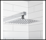Sealey DH320 Concealed Thermostatic Shower Set 20 x 20cm Square Head & Hand Shower - Chrome