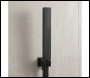 Sealey DH321 Concealed Thermostatic Shower Set 20 x 20cm Square Head & Hand Shower - Black