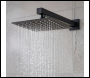 Sealey DH321 Concealed Thermostatic Shower Set 20 x 20cm Square Head & Hand Shower - Black