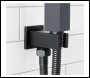 Sealey DH321 Concealed Thermostatic Shower Set 20 x 20cm Square Head & Hand Shower - Black