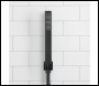 Sealey DH321 Concealed Thermostatic Shower Set 20 x 20cm Square Head & Hand Shower - Black