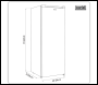Sealey DH325 Freestanding Tall Freezer 177L Capacity – Black