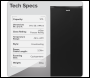 Sealey DH325 Freestanding Tall Freezer 177L Capacity – Black