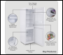 Sealey DH326 Baridi  60/40 Smart Frost Fridge Freezer 227L Capacity – White