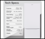 Sealey DH326 Baridi  60/40 Smart Frost Fridge Freezer 227L Capacity – White