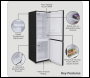 Sealey DH327 Baridi 60/40 Smart Frost Fridge Freezer 227L Capacity – Black