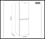Sealey DH328 Baridi 50/50 Smart Frost Fridge Freezer 254L Capacity – White
