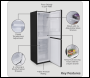 Sealey DH329 Baridi 50/50 Smart Frost Fridge Freezer 254L Capacity – Black