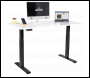 Sealey DH32 Dellonda White Electric Height Adjustable Standing Desk, 1400 x 700mm Dual Motor 100kg