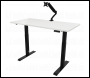 Sealey DH32 Dellonda White Electric Height Adjustable Standing Desk, 1400 x 700mm Dual Motor 100kg