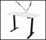 Sealey DH32 Dellonda White Electric Height Adjustable Standing Desk, 1400 x 700mm Dual Motor 100kg