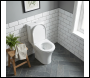 Sealey DH332 Baridi Close-Coupled Toilet with Soft Close Seat, Dual Flush Cistern & Rimless Flush – White