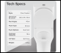 Sealey DH332 Baridi Close-Coupled Toilet with Soft Close Seat, Dual Flush Cistern & Rimless Flush – White