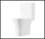 Sealey DH332 Baridi Close-Coupled Toilet with Soft Close Seat, Dual Flush Cistern & Rimless Flush – White
