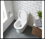 Sealey DH333 Baridi Close-Coupled Toilet with Soft Close Seat, Dual Flush Cistern & Rimless Flush – White