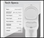 Sealey DH333 Baridi Close-Coupled Toilet with Soft Close Seat, Dual Flush Cistern & Rimless Flush – White