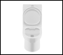 Sealey DH333 Baridi Close-Coupled Toilet with Soft Close Seat, Dual Flush Cistern & Rimless Flush – White