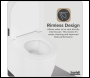 Sealey DH334 Back-to-Wall Toilet with Soft Close Seat & Rimless Flush – White