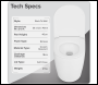 Sealey DH334 Back-to-Wall Toilet with Soft Close Seat & Rimless Flush – White