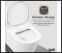 Sealey DH335 Wall Hung Toilet with Soft Close Seat & Rimless Flush – White