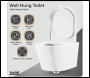 Sealey DH335 Wall Hung Toilet with Soft Close Seat & Rimless Flush – White