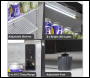 Sealey DH336 Baridi Back Bar Drinks Fridge/Cooler with Triple Hinged Door & Security Lock 307L - Black