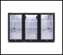 Sealey DH336 Baridi Back Bar Drinks Fridge/Cooler with Triple Hinged Door 307L - Black