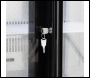 Sealey DH337 Baridi Back Bar Drinks Fridge/Cooler with Triple Sliding Door & Security Lock 307L - Black