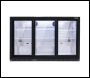 Sealey DH337 Baridi Back Bar Drinks Fridge/Cooler with Triple Sliding Door & Security Lock 307L - Black