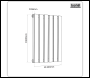 Sealey DH338 Baridi Horizontal Radiator Contemporary Double Flat Panel Design 420 x 600mm – Anthracite