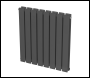 Sealey DH339 Baridi Horizontal Radiator Contemporary Double Flat Panel Design 600 x 560mm – Anthracite