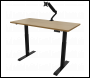 Sealey DH33 Dellonda Oak Electric Height Adjustable Standing Desk, 1400 x 700mm Dual Motor 100kg