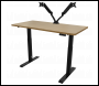 Sealey DH33 Dellonda Oak Electric Height Adjustable Standing Desk, 1400 x 700mm Dual Motor 100kg