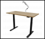 Sealey DH33 Dellonda Oak Electric Height Adjustable Standing Desk, 1400 x 700mm Dual Motor 100kg