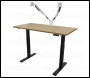 Sealey DH33 Dellonda Oak Electric Height Adjustable Standing Desk, 1400 x 700mm Dual Motor 100kg
