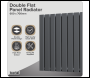 Sealey DH340 Baridi Horizontal Radiator Contemporary Double Flat Panel Design 600 x 700mm – Anthracite