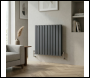 Sealey DH340 Baridi Horizontal Radiator Contemporary Double Flat Panel Design 600 x 700mm – Anthracite