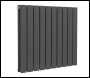 Sealey DH340 Baridi Horizontal Radiator Contemporary Double Flat Panel Design 600 x 700mm – Anthracite