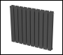 Sealey DH340 Baridi Horizontal Radiator Contemporary Double Flat Panel Design 600 x 700mm – Anthracite