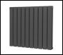 Sealey DH340 Baridi Horizontal Radiator Contemporary Double Flat Panel Design 600 x 700mm – Anthracite