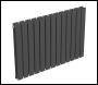 Sealey DH341 Baridi Horizontal Radiator Contemporary Double Flat Panel Design 600 x 910mm – Anthracite