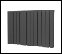 Sealey DH341 Baridi Horizontal Radiator Contemporary Double Flat Panel Design 600 x 910mm – Anthracite