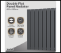 Sealey DH342 Baridi Horizontal Radiator Contemporary Double Flat Panel Design 600 x 1190mm – Anthracite