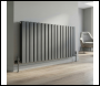 Sealey DH342 Baridi Horizontal Radiator Contemporary Double Flat Panel Design 600 x 1190mm – Anthracite