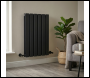 Sealey DH343 Baridi Horizontal Radiator Contemporary Double Flat Panel Design 600 x 420mm – Black