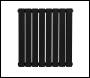 Sealey DH344 Baridi Horizontal Radiator Contemporary Double Flat Panel Design 600 x 560mm – Black