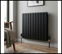 Sealey DH345 Baridi Horizontal Radiator Contemporary Double Flat Panel Design 600 x 700mm – Black